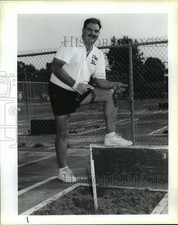 1991 Press Photo Al Cook at World Horse Shoe Pitching Tournament in Biloxi picture