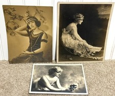 1920s Flapper Era Actress Photos Lot 3 AUTHENTIC ORIGINAL Vintage NOT Reprints picture