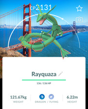 🧑🚀 Rayquaza San Francisco Background ⚡ Pokémon GO Registered Trade 🔄 picture