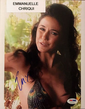 EMMANUELLE CHRIQUI AUTOGRAPH SIGNED 8 x 10 2016 LEAF POP CENTURY PSA/DNA PSA DNA picture
