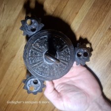 Antique Cast Iron Hanging Oil Kerosene Lamp Chandelier Iron horse Part 1877 picture
