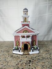 2016 Holiday Time 11 Inch Tall Vintage Victorian Church Christmas Village picture