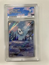 Pokemon-Vanillite 111/086-ACE 9 Graded-White Flare-illustration Rare-2025 picture