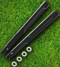 Flytanium Black Finish Titanium Handle Scales Fits Your Kershaw Knife And More picture
