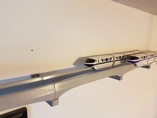 Double Track Wall Bracket for Wall Mounting Disney Monorail Playset - Light Gray picture