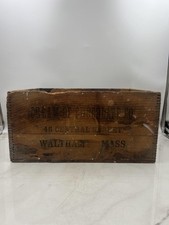 Vintage Cream of Chocolate Co Wooden Crate Rich's Instant Cocoa Waltham MA USA picture