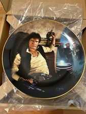 Vintage 1986 Hamilton Collection Star Wars “Han Solo inMos Eisley Cantina” plate picture