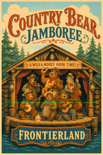 Disney Country Bear Jamboree Frontierland 11 x 17 Poster Disney Magic Kingdom picture