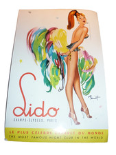 Paris France Postcard Lido Champ-Elysees Pin Up 1959 Vintage picture