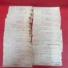 Lot of 25 Vintage 1960 Bank Checks Hudson Beef Co NYC Cancelled Ephemera  *1 picture