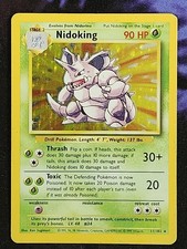 Pokemon Nidoking 11/102 (MP) Holo Unlimited Base Set BS picture