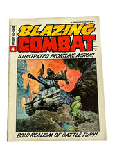 BLAZING COMBAT #4 - WARREN MAG 1966 -  FRANK FRAZETTA COVER - FN/VF - LOW PRINT picture