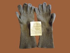 VINTAGE M49 U.S MILITARY GLOVE INSERT LINERS WOOL COLD WEATHER 1955 KOREAN ERA picture