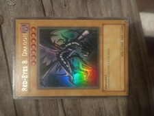 Yu-Gi-Oh Red-Eyes Black Dragon LOB-070 1st Ed. Ultra Rare Yugioh English LP picture