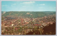 Johnstown Pennsylvania, Aerial View Bethlehem Steel Company SCARCE, VTG Postcard picture