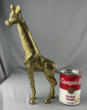 Vintage Solid Brass Giraffe Statue/Figure 11