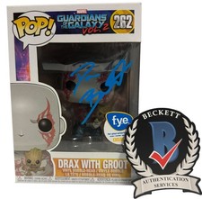 Dave Bautista Signed Autograph Guardians Of The Galaxy Funko Pop 262 Beckett BAS picture