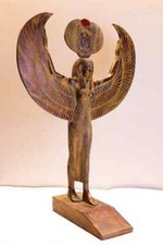 Beautiful Large Egyptian Goddess Isis, Winged Isis statue, Art for Goddess ISIS picture