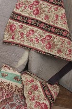 Antique French piquee boutis quilt  71X 87 Pieced c1870 old Textile Trunk picture