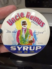 VTG Uncle Remus Brand Syrup Advertising Pin/Button 1924  COLLECTIBLE MEMORABILIA picture