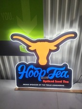 HOOP TEA SPIKED ICED TEA University Of Texas Longhorns LIGHT LED SIGN Beer Bevo picture