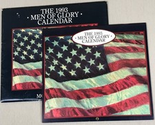Vintage MORT KÜNSTLER  Men of Glory 1993 Calendar, US History,  WORKS for 2027 picture