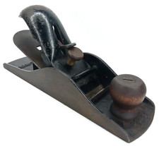 Antique Tool 1930s Shelton Adjustable Block Plane Wood Handle Made In USA Signed picture
