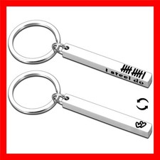 Steel 11th Anniversary Keychain Gifts for Him Her Couple, 11th Anniversary St... picture