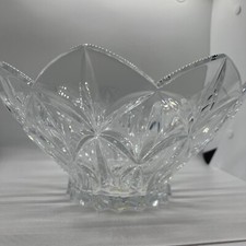 Lenox SHOOTING STAR Centerpiece Bowl Large Round Glass crystal large heavy picture