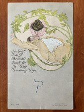 1907 John Cecil Clay Antique Valentines Day Valentine Postcard Ephemera RA picture