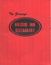1960s Hillside Inn Restaurant Vintage Night Owl Menu Santa Rosa California picture