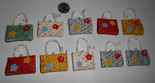 Lot of 10 Vintage JAPAN Made Miniature Purses for Decoration, Fridge Magnets Etc picture