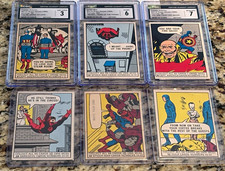 Donruss 1966 Marvel Super Heroes CGC Graded 6 Card Lot Spider Man Hulk Captain A picture