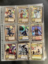One Piece Card Game 90 Card Lot 8 Holo CARDDASS EX Bandai Vintage Japanese 2002 picture