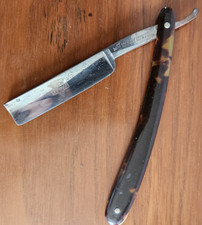 Vintage Keen kutter K 451 Simmons & Howe Razor Tortoise Shell Handle XSharp Edge picture