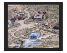 ABANDONED MINING GHOST TOWN CERRO GORDO CALIFORNIA 8X10 FRAMED PHOTO picture