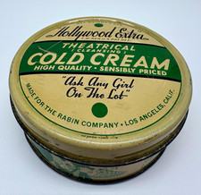 VTG Hollywood Extra Theatrical Cold Cream Tin Rabin Co Los Angeles Movie Prop picture