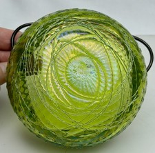 Loetz Bohemian Art Glass Bowl Basket - 96920 picture