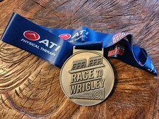 Race to Wrigley Chicago Cubs 2017 5k Charity Run Medal  New picture