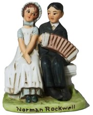 Vintage 1979 Dave Grossman Designs Japan Norman Rockwell Lovers 1924 Figurine picture