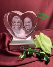 Couple's 3D Crystal Heart – Personalized Gift for Love & Special Occasions picture