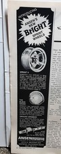 1971 Ansen Sprint Wheels Racing Small Vintage Print Ad picture