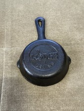 Vintage Lodge No. 1 MS USA Mini Cast Iron Skillet - 3 1/2
