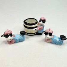 Vintage Figural Cow Creamer & Salt and Pepper Shakers picture