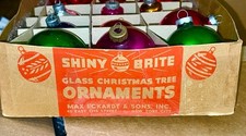 Lot of 15 Shiny Brite USA Glass Tree Ornaments  picture