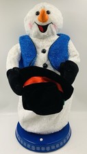 Vintage Gemmy Animated Spinning Snowflake Snowman Singing Dancing Snow Miser picture