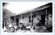RPPC LOS ANGELES, CA~Olvera Street AVILA ADOBE Built 1818 Frasher 1940s Postcard picture
