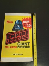VTG Topps Star Wars The Empire Strikes Back Giant Full Color Photo Card SEALED picture