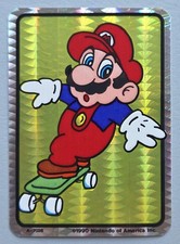 VTG 1990 Super Mario Bros Prismatic Vending Machine Sticker A-7028 by Nintendo picture