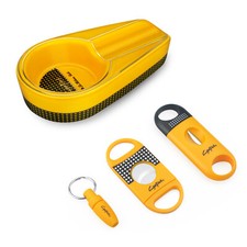 4 Cigar Set Pocket Cigar Cutter V-Cut Sharp Stainless Steel Punch Cigar ashtray picture